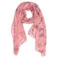 thumbnail image 4 of Summer Fashion Blossom Embroidered Sheer Floral Scarf Wrap Shawl, 4 of 5