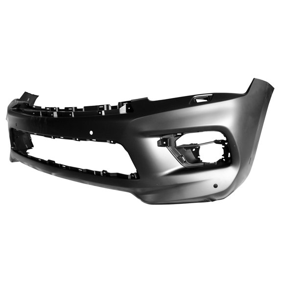 New Aftermarket Unpainted Front Bumper Cover Replaces 620225ZA1H With Headlight washer holes fits 2015-2017 Infiniti QX80