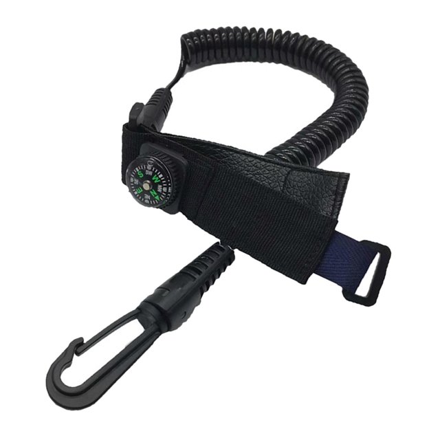 Leash con Brújula Zulema Cordón de Seguridad en Espiral para Pesca en Canoa
