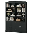thumbnail image 5 of Homfa 73'' Tall Bookcase with 4 Doors, 6-Tier 8 Cubes Display Bookshelf, Double Row Bookcase with Adjustable Shelves for Living Room Home Office, Black, 5 of 7