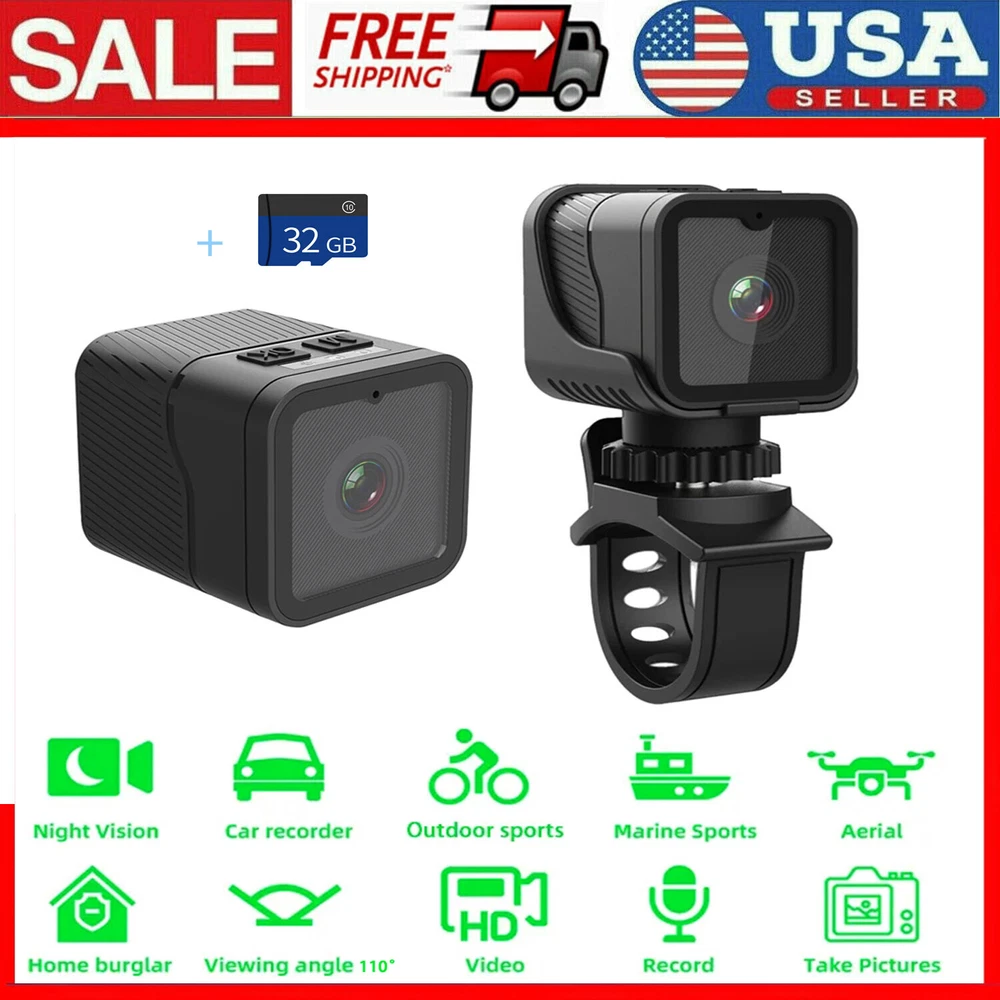 Waterproof 1080P Full HD Sports Action Camera MotorCycle Bike Helmet wifi CAM