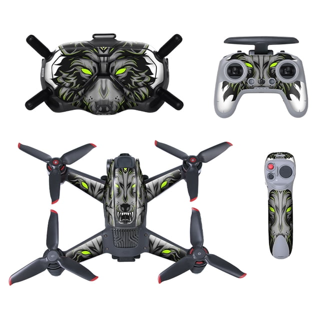 Sunnylife Drone Goggles Pegatina Quadcopter removible A prueba de arañazos A prueba de agua Ensomprobación de PVC de PVC Controlador Controlador Adhesivo Decoración Tipo 5 Inevent EL006190-05B