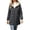 Black, variant on Women Parka Winter Coat Warm Fleece Lined Jacket Thick Quilted Hooded Outerwear Windproof Cotton Padded Overcoat with Pockets Brown XL