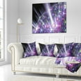 thumbnail image 2 of Designart Purple Solar Bubbles Planet - Abstract Throw Pillow - 18x18, 2 of 4