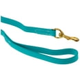 thumbnail image 2 of J&J Dog Supplies Biothane Dog Leash, 3/4" Wide by 6' Long, Teal, 2 of 3