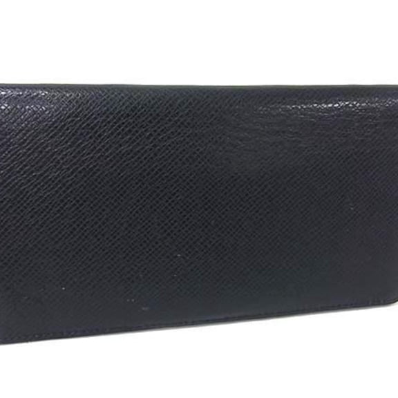 Pre-Owned LOUIS VUITTON Louis Vuitton Portefeuille Long Wallet M32607 Dark Navy Taiga Men's...