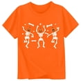 thumbnail image 4 of CONFREE Girls Halloween Short Sleeve Tshirts Crew Neck Cute Skeleton Graphic Casual Hallowmas T-Shirt for Kids, 4 of 4