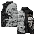 thumbnail image 3 of Chaqueta sin mangas con cuello alto para hombre, chaleco con estampado de arte abstracto en 3D, para deportes al aire libre, resistente al viento, con bolsillo y cremallera, nuevo estilo 2024, 3 of 5
