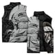 thumbnail image 3 of Chaqueta sin mangas con cuello alto para hombre, chaleco con estampado de arte abstracto en 3D, para deportes al aire libre, resistente al viento, con bolsillo y cremallera, nuevo estilo 2024, 3 of 5