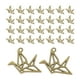 thumbnail image 3 of 30 colgantes de grulla de origami pequeños de aleación de zinc de 23 x 29 mm, grullas de papel 3D Bronce, 3 of 6
