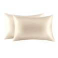 thumbnail image 1 of Juego de fundas de almohada de seda Jocoku, 100% seda de morera, tamaño estándar, 1 of 6