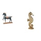 thumbnail image 1 of Elegante Escultura De Caballo De Resina Dorada, Adorno Feng Shui, Estatua Decorativa Para Escritorio, Oficina, Sala De Estar, Dormitorio, Estantería, Decoración De Armario., 1 of 8