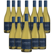 Luminara Alcohol-Removed Chardonnay – Premium Non-Alcoholic White Wine from Napa Valley – 750ml Bottle - 12 Pack
