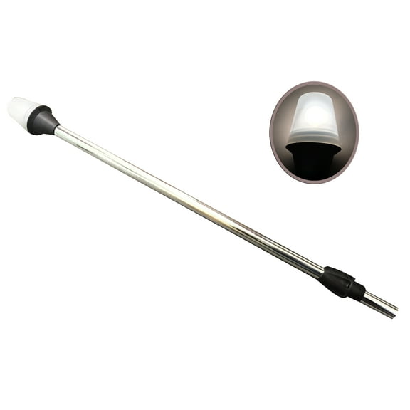 All Round Long Stern Light Plug in Aluminum Pole Warm White