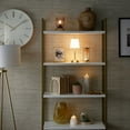 thumbnail image 6 of Home Decor Collection Sterling & Noble Home Gold and Natural Rattan Decorative Tabletop Bookends, 6 of 7