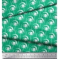 thumbnail image 3 of Soimoi Green Heavy Satin Fabric Eyes Face Decor Fabric Printed BTY 54 Inch Wide, 3 of 3
