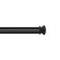 thumbnail image 5 of Deco Window 36 to 66 Inches Adjustable Curtain Rod for Windows with Endcap Finials & Bracket Set (1'' Diameter, Black), 5 of 8
