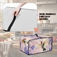 thumbnail image 5 of Renewold Toaster Oven Protector Washable Dustproof Convection Oven Air Fryer Protective Case Polyester Small Appliance Cover Home Decoration, 20.5 x 16.5 x 10 Inches, Hummingbird Hydrangea Violet, 5 of 7