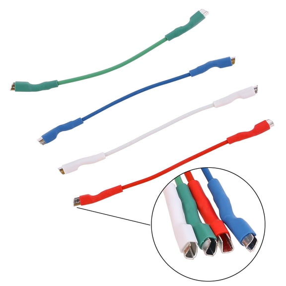 4Pcs Universal Cartridge Phono Cable Leads Header Wires for 1.2-1.3mm Pins Turntable Phono Headshell Tonearm