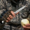 thumbnail image 4 of Navaja de Bolsillo de Damasco, Cuchillo de Supervivencia, Cuchillo Plegable con Mango de Sándalo, Cuchillo Plegable para Exteriores., 4 of 7