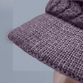 thumbnail image 5 of Prolriy Winter Hats for Women, Women's Woolen Knitted Warm Basin Hat Padded Cotton Hat Womens Hats Dark Blue, 5 of 6