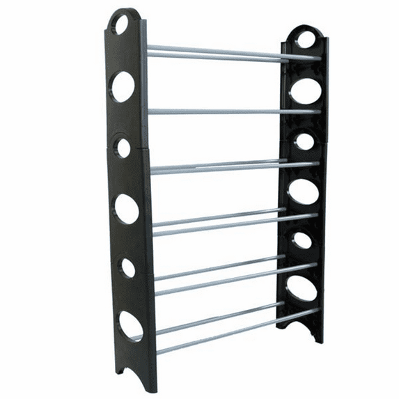 O'force Practical 6 Tiers 18 Pairs Shoe Rack Storage Organizer Sturdy Shoe Shelf for Bedroom Entryway Hallway and Closet Space Saving Storage and Organization