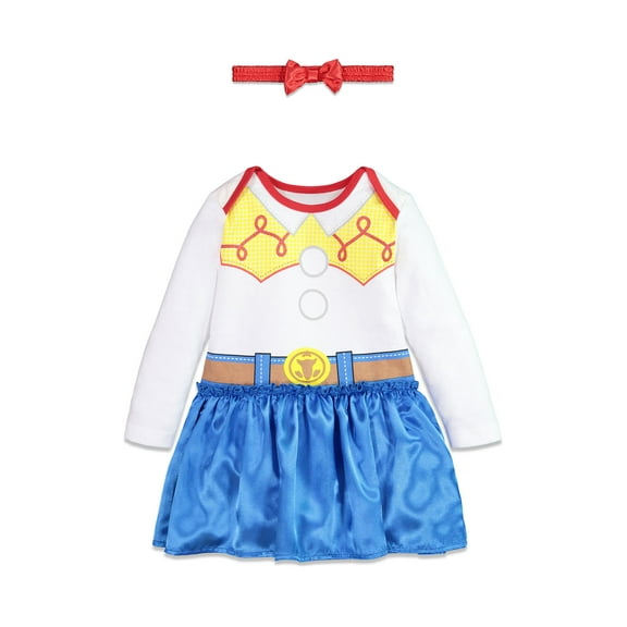 Disney Pixar Toy Story Jessie Halloween Infant Baby Girls Dress and Headband Newborn to Infant