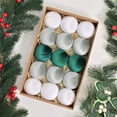 thumbnail image 3 of 15 piezas de bolas navideñas de terciopelo de 8 cm, adorno colgante para árbol de Navidad, decoración navideña, 3 of 4