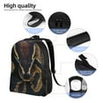 thumbnail image 5 of Cauagu Ball Phyton Snake Print Backpacks,Travel Daypack Casual Laptop Backpack Bookbag Fits 15 Inch Computer for Men Women, 5 of 8
