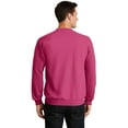 thumbnail image 2 of Port & Co Adult Male Men Plain Long Sleeves Sweatshirt Sangria 2X-Large, 2 of 2