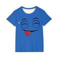 thumbnail image 3 of Piuwrlz Blue Short Shirts Sleeve Toddler Boys Graphic T-Shirts Pullover T Shirts Blue Size 4 Years, 3 of 7