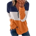 thumbnail image 1 of Puntoco - Sudadera de manga larga con cremallera y cuello alto suelto para mujer Puntoco Puntoco-3753, 1 of 4