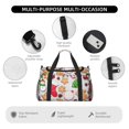 thumbnail image 5 of Ratiio Christmas Gingerbread Cookies Pattern Hand Travel Bag, Weekender Carry On for Women Men, Sports Gym Bag, Workout Duffel Bag, Overnight Shoulder Bag fit 15.6 Inch Laptop, 5 of 6