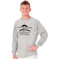 thumbnail image 5 of Mustache You Question Shave Later Pun Long Sleeve TShirt Men Women Brisco Brands M, 5 of 6