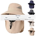 thumbnail image 2 of Jamicy Sun Hat for Men Women, Breathable Adjustable Outdoor Uv Sun Protection Wide Brim Hat with Face Cover Neck Flap for Fishing Hiking Hats, 2 of 2