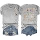 thumbnail image 5 of Tops de Manga Corta de las Mujeres, Cuello Redondo Impreso, Camiseta de Manga Corta para las Mujeres, 5 of 6