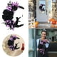 thumbnail image 2 of Corona de gato lunar con flores y decoración para puertas Gato lunar de Halloween Regalo para el hogar Decoraciones para fiestas de Halloween para amantes de los gatos, 2 of 8