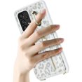 thumbnail image 2 of Samsung Galaxy A53 5G Phone Case for Women with Card Holder,Samsung A53 Case Wallet Crossbody Lanyard with Strap,Credit Card Slots Kickstand Case with Ring Holder,6.5 Inch,White Leopard, 2 of 15