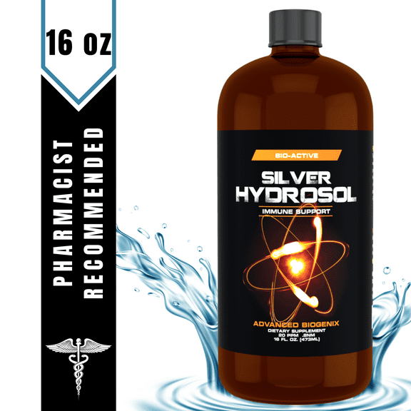 Pharmacist Recommended 16 oz Advanced Biogenix Colloidal Silver Hydrosol Silver Supplement. More Effective Than Any Colloidal.