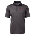 thumbnail image 2 of Men's Cutter & Buck Black Kansas City Chiefs Big & Tall Virtue Eco Pique Micro Stripe DryTec Tri-Blend Recycled Polo, 2 of 3