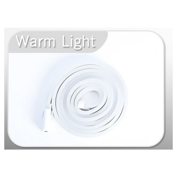 5V Flexible LED Strip Sign Neon Lights Silicone Tube Waterproof Xmas Decor Lamp Warm White