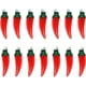 thumbnail image 1 of 20 piezas de resina con forma de pimiento, colgante, Mini dijes de comida vegetal para pendientes, collar, pulsera, llavero, fabricación artesanal, 1 of 5