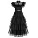 thumbnail image 2 of Conjunto de disfraz de Cosplay de Wednesday Addams, disfraz de Halloween, disfraz de fiesta de carnaval para niñas adultas, 2 of 5