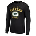 thumbnail image 2 of Men's Starter Black Green Bay Packers Long Sleeve T-Shirt, 2 of 3