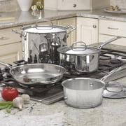 Cuisinart Chef’s Classic 7-Piece Stainless Steel Cookware Set, Aluminum Core Base, Oven Safe