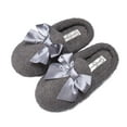 thumbnail image 5 of Jessica Simpson Girls Slip-On Clogs - Fuzzy Comfy Warm Memory Foam Sherpa Slippers with Satin Bow, 5 of 9