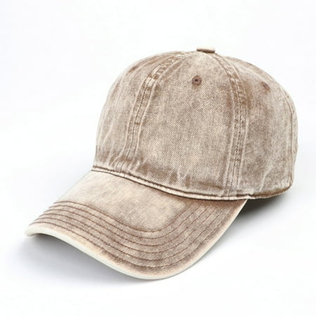 Yyytop Black Baseball Cap Women Baseball Cap Flat Brim Baseball Cap Adjustable Classic Low Hat Unconstructed Plain Cap Men Women Baseball Cap Adjustable For Outdoor Workoutkhaki Gifts Under $15