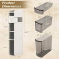 thumbnail image 3 of Costway 6-Tier Narrow Bathroom Storage Cabinet with Drawers Tissue Box Wheels for Kitchen, 3 of 10