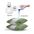thumbnail image 6 of Outdoor Pillows Waterproof, Dark Sage Green Ombre Throw Pillows with Inserts Included, Modern Farmhouse Gradients Art Indoor Outdoor Decorative Lumbar Pillow for Bed/Couch/Patio 16"x16", 1Pcs, 6 of 8