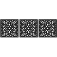 thumbnail image 3 of BirdRock Home Rubber Stepping Stone Tiles - 12 x 12" - Set of 3 - Black, 3 of 8